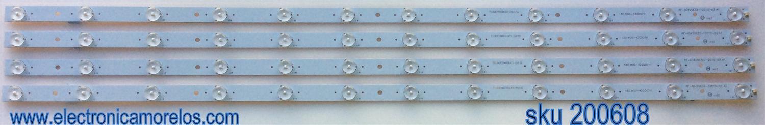 KIT DE LED PARA TV / PIXEL CX420DLEDM / RF-AD420E32-1201S-03 A1 / 180.W00-420007H / MODELO LE-4229